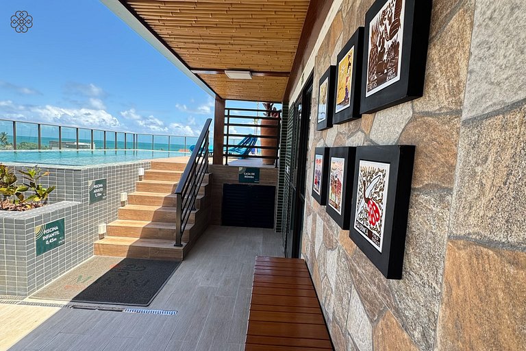 Flat Makani | Piscina com Vista do Mar