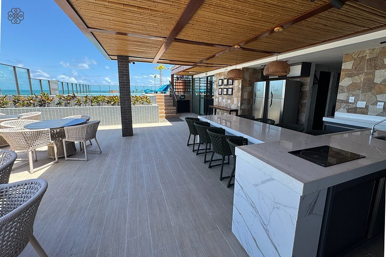 Flat Makani | Piscina com Vista do Mar