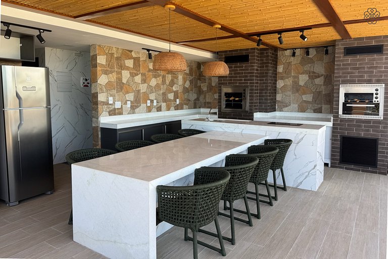 Flat Makani | Piscina com Vista do Mar