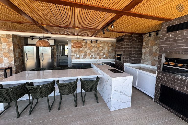 Flat Makani | Piscina com Vista do Mar