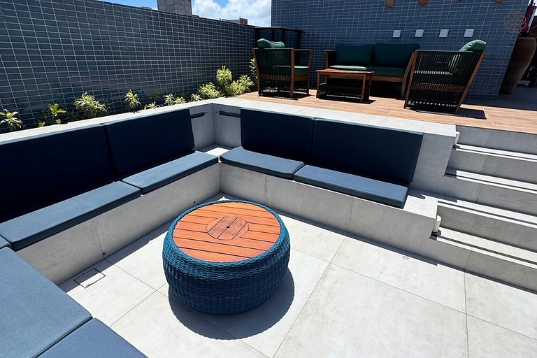 Flat Makani | Piscina com Vista do Mar