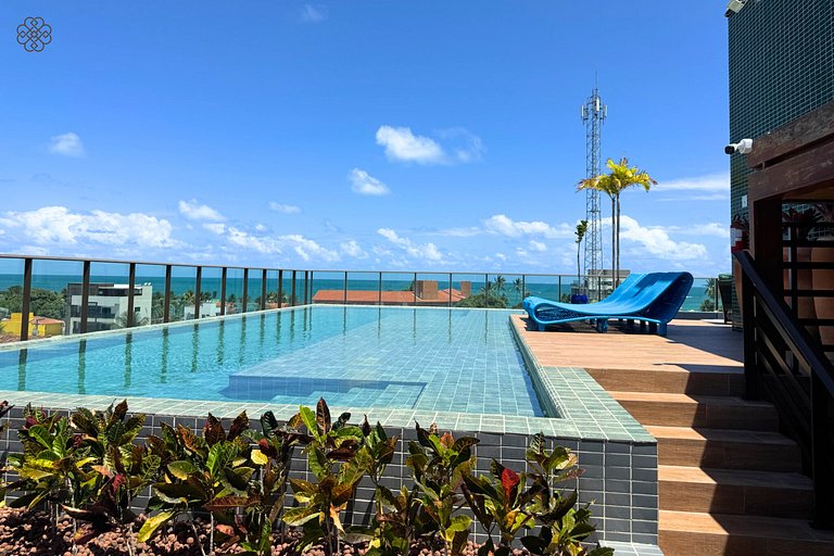 Flat Makani | Piscina com Vista do Mar