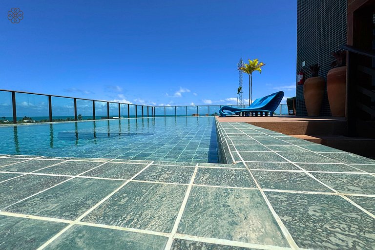 Flat Makani | Piscina com Vista do Mar