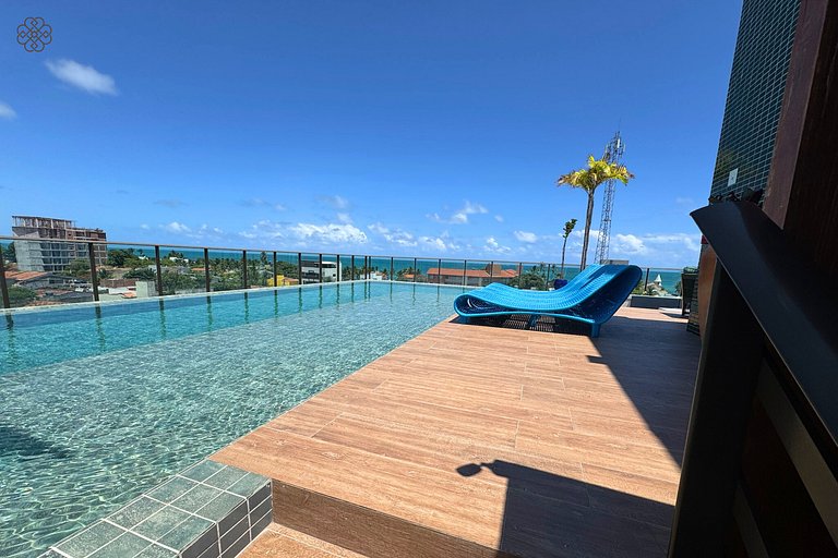 Flat Makani | Piscina com Vista do Mar