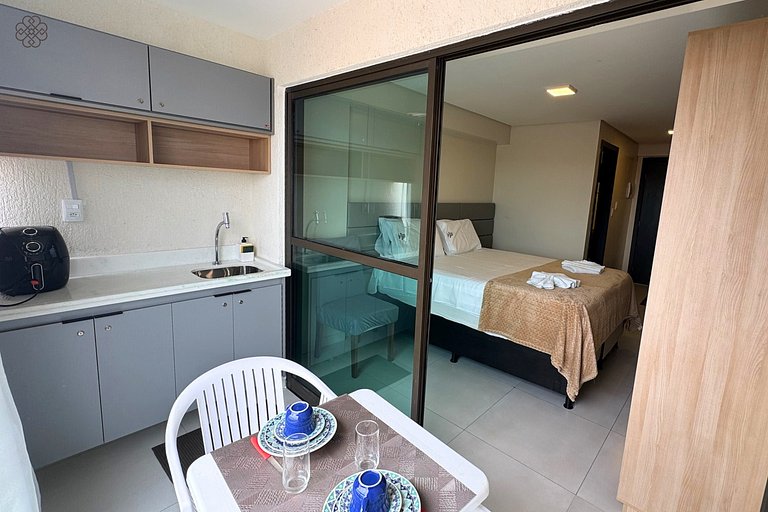 Flat Makani | Piscina com Vista do Mar