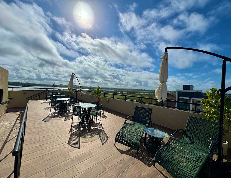 Flat charmoso no Cupe - Piscina Rooftop
