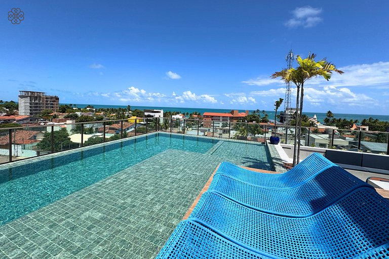 Flat Makani | Piscina com Vista do Mar